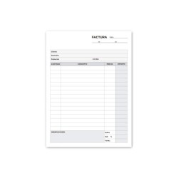 Talonario liderpapel facturas cuarto original t116 con i.g.i.c.
