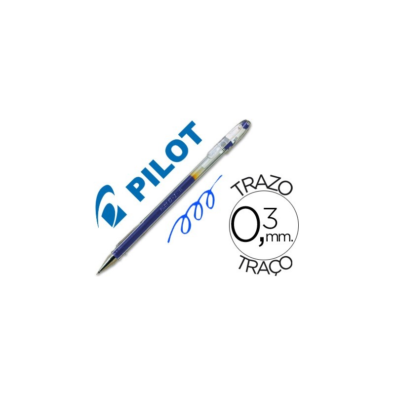 Boligrafo pilot g-1 azul tinta gel
