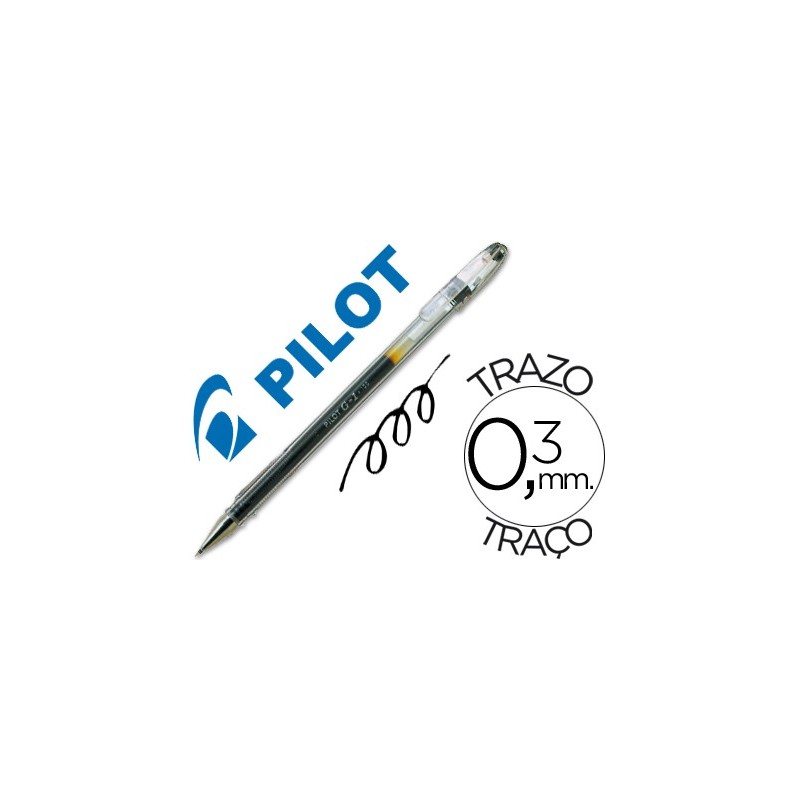 Boligrafo pilot g-1 negro tinta gel