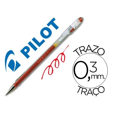 Boligrafo pilot g-1 rojo tinta gel