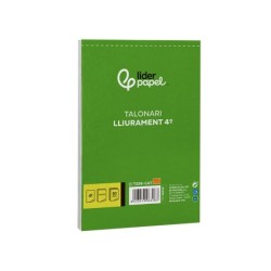 Talonario liderpapel entregas cuarto original y copia t226 texto en catalan