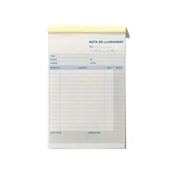 Talonario liderpapel entregas cuarto original y copia t226 texto en catalan