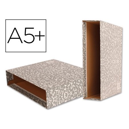 Caja archivador liderpapel classic red cuarto gris