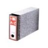 Caja archivador liderpapel classic red cuarto apaisado gris