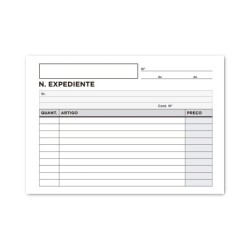 Talonario liderpapel notas de expediente octavo duplo texto en portugues