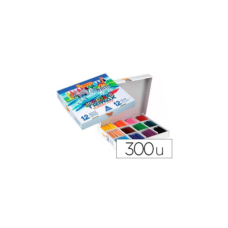 Lapices cera jovicolor triwax caja de 300 unidades 12 colores surtidos Lapices cera jovicolor triwax caja de 300 unidades 12 colores surtidos