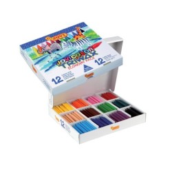Lapices cera jovicolor triwax caja de 300 unidades 12 colores surtidos