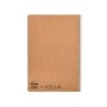 Cuaderno espiral liderpapel din a4 ecouse tapa cartulina kraft 80h papel reciclado 80 gr cuadro 4 mm con margen
