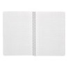 Cuaderno espiral liderpapel din a4 ecouse tapa cartulina kraft 80h papel reciclado 80 gr cuadro 4 mm con margen