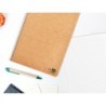 Cuaderno espiral liderpapel din a4 ecouse tapa cartulina kraft 80h papel reciclado 80 gr cuadro 4 mm con margen