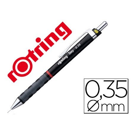 Portaminas rotring tikky 0,35 mm negro
