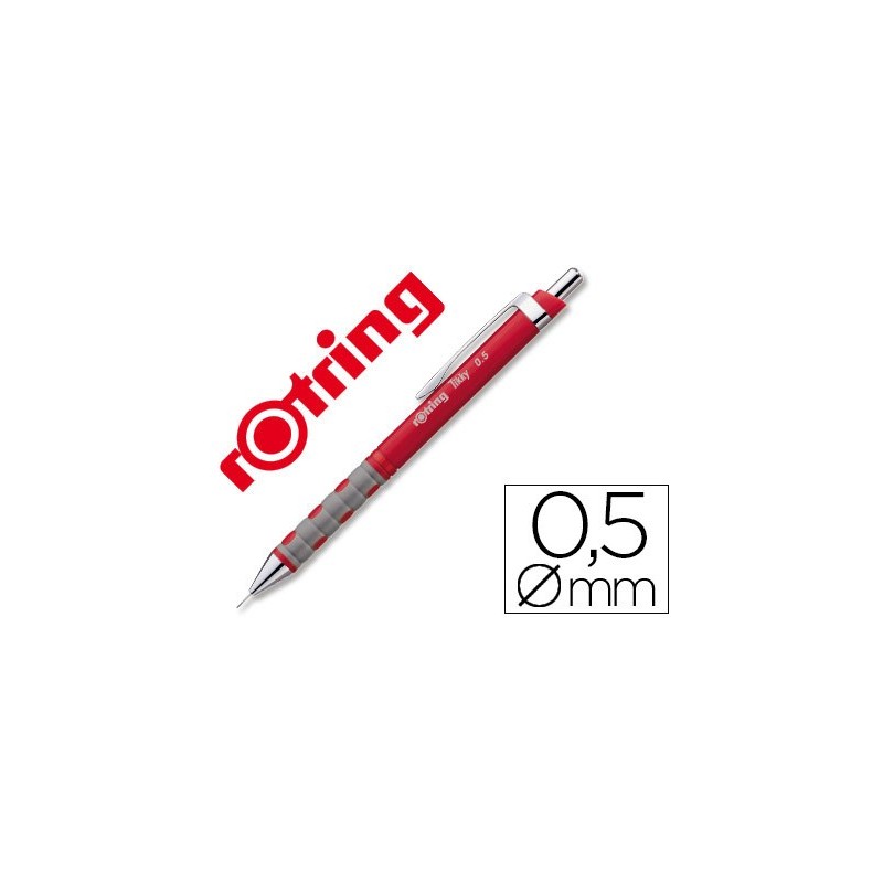 Portaminas rotring tikky 0,5 mm rojo Portaminas rotring tikky 0,5 mm rojo