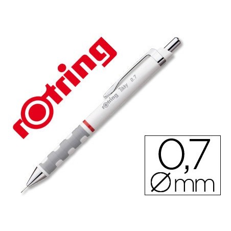 Portaminas rotring tikky 0,7 mm blanco