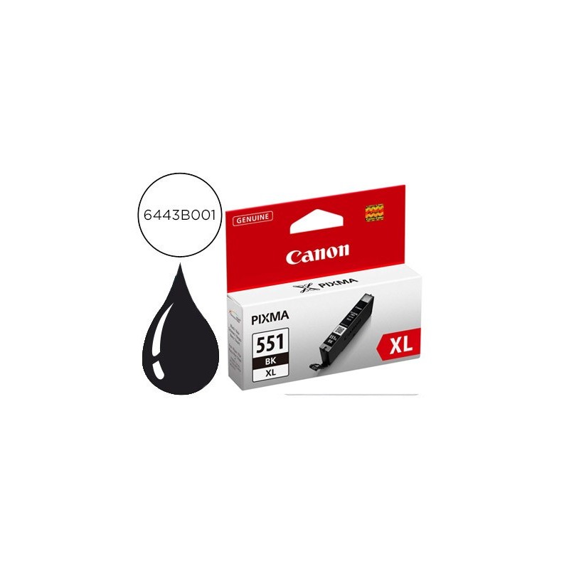 Ink-jet canon cli-551/550xl mg5450 / ip7250 / mg6350 negro