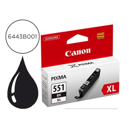 Ink-jet canon cli-551/550xl mg5450 / ip7250 / mg6350 negro