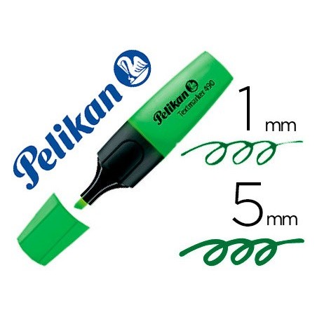 Rotulador pelikan fluorescente textmarker 490 verde