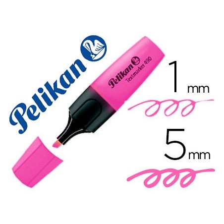 Rotulador pelikan fluorescente textmarker 490 rosa