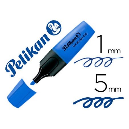 Rotulador pelikan fluorescente textmarker 490 azul