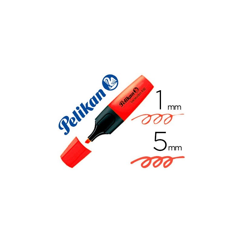 Rotulador pelikan fluorescente textmarker 490 rojo