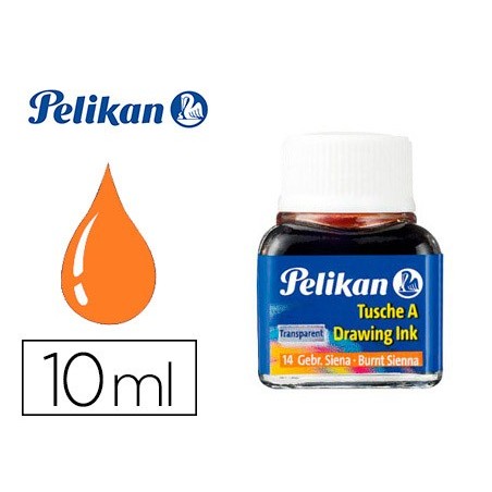 Tinta china pelikan siena tostada bote de 10 ml