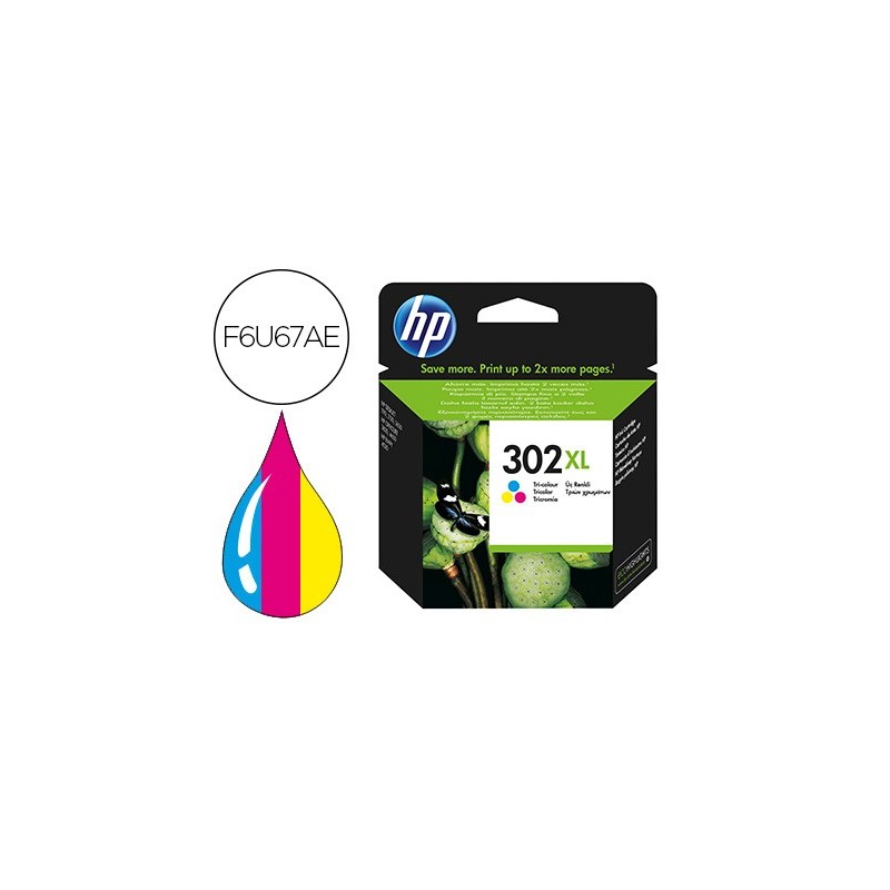 Ink-jet hp 302xl envy 4524 / 4527 / 4528 / 4521 tricolor 330 pag