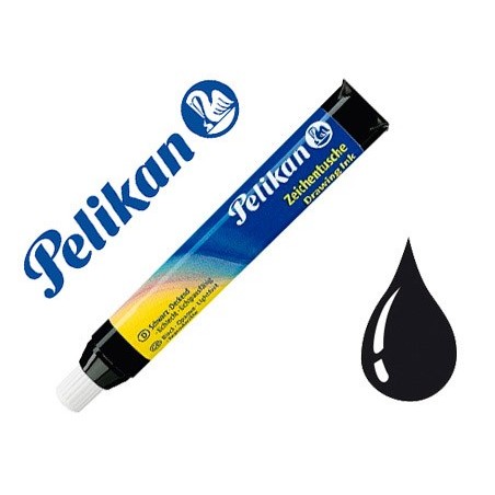Tinta china pelikan negro cargador 9 ml blister de 1 unidad
