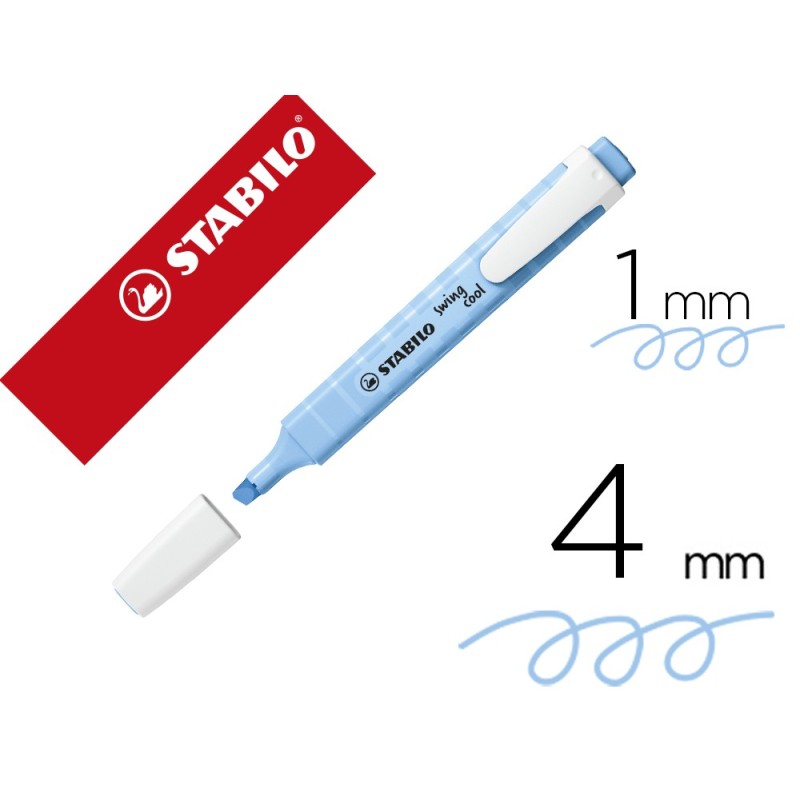 Rotulador stabilo fluorescente swing cool pastel azul ventoso Rotulador stabilo fluorescente swing cool pastel azul ventoso