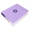 Carpeta 4 anillas 40 mm mixtas antartik a4 forrada color lavanda