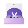 Carpeta antartik gomas a4 3 solapas carton forrado color lavanda