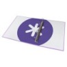 Carpeta 4 anillas 40 mm mixtas antartik a4 forrada color lavanda