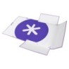 Carpeta antartik gomas a4 3 solapas carton forrado color lavanda