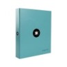 Carpeta 4 anillas 40 mm mixtas antartik a4 forrada color menta