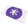 Carpeta con recambio antartik a4 cuadro 5mm forrada 4 anillas 25mm redondas color lavanda