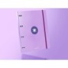 Carpeta con recambio antartik a4 cuadro 5mm forrada 4 anillas 25mm redondas color lavanda