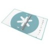 Carpeta con recambio antartik a4 cuadro 5mm forrada 4 anillas 25mm redondas color menta