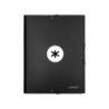 Carpeta antartik gomas a4 3 solapas carton forrado color negro