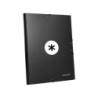 Carpeta antartik gomas a4 3 solapas carton forrado color negro