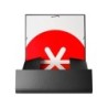 Carpeta antartik gomas a4 3 solapas carton forrado color negro