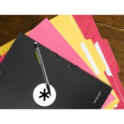 Carpeta antartik gomas a4 3 solapas carton forrado color negro
