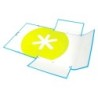 Carpeta antartik gomas a4 3 solapas carton forrado color azul