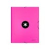 Carpeta antartik gomas a4 3 solapas carton forrado color rosa