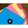 Carpeta antartik gomas a4 3 solapas carton forrado color azul