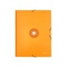 Carpeta antartik gomas a4 3 solapas carton forrado color mostaza