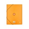 Carpeta antartik gomas a4 3 solapas carton forrado color mostaza