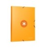 Carpeta antartik gomas a4 3 solapas carton forrado color mostaza