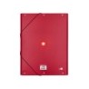 Carpeta antartik gomas a4 3 solapas carton forrado color frambuesa