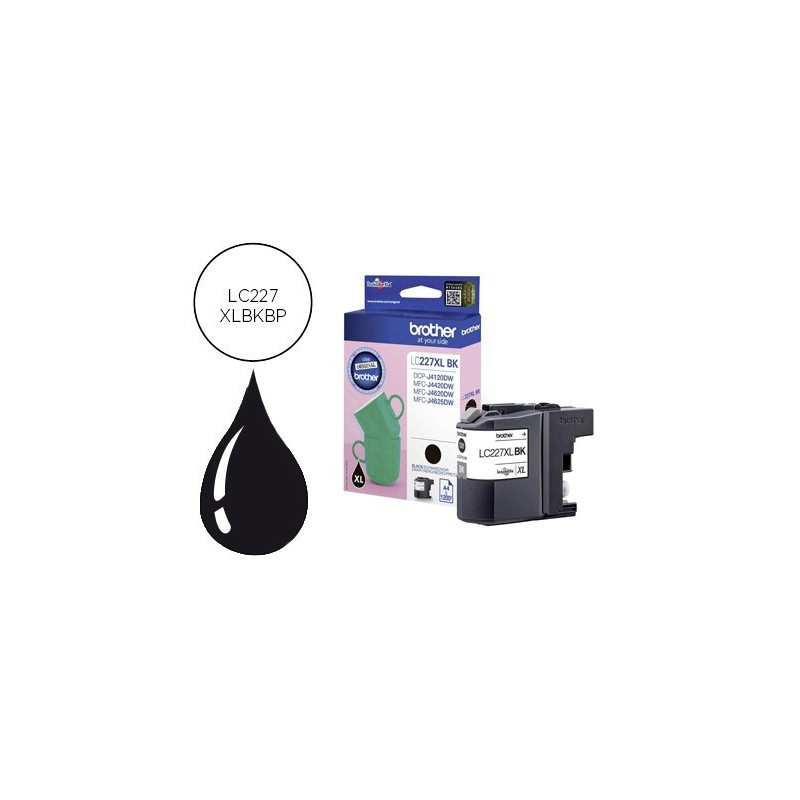 Ink-jet brother lc-227xl negro dcp-j4120dw / mfc-j4420dw / j4620dw / j4625dw 1200 pag