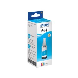 Tinta epson t6642 et2500/2550/ /14000/l475/565/575/4500 cian botella 70 ml 6.500 pag