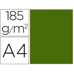 Cartulina guarro verde safari 50x65 cm 185 gr