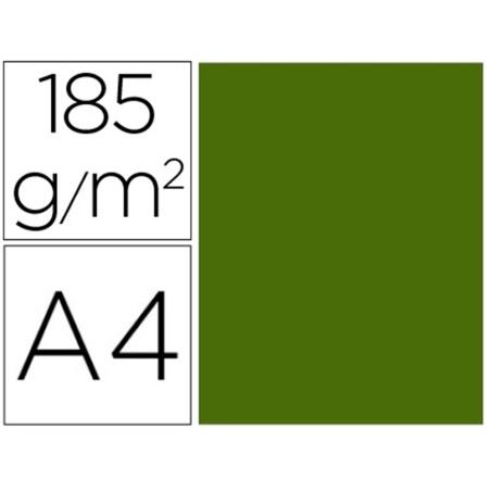 Cartulina guarro verde safari 50x65 cm 185 gr